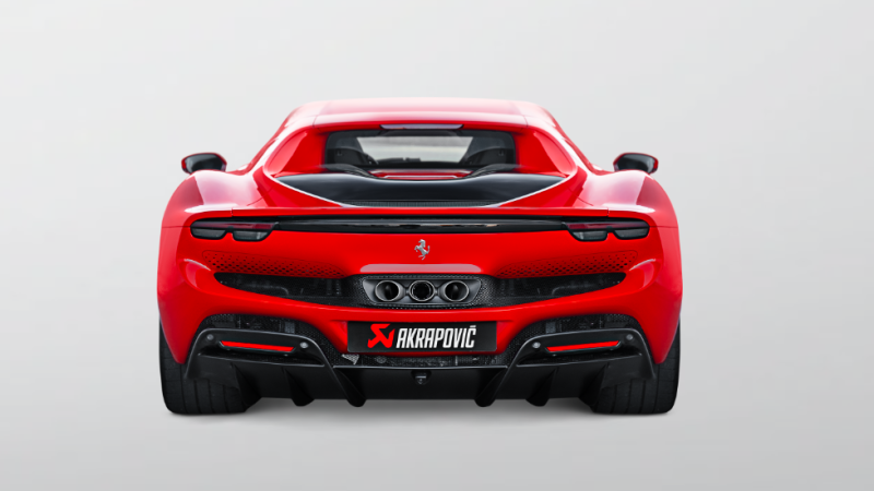 Photo of Akrapovic Titanium Slip-On Race Line Exhaust for the Ferrari 296 GTB/GTS - Image 4